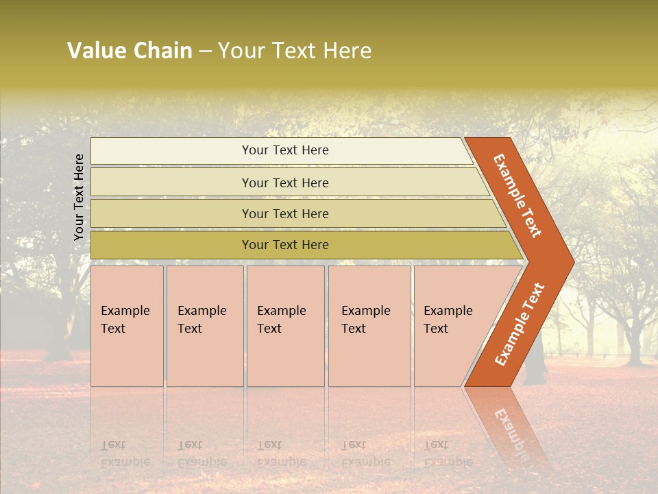 Orange Magnificent Display PowerPoint Template