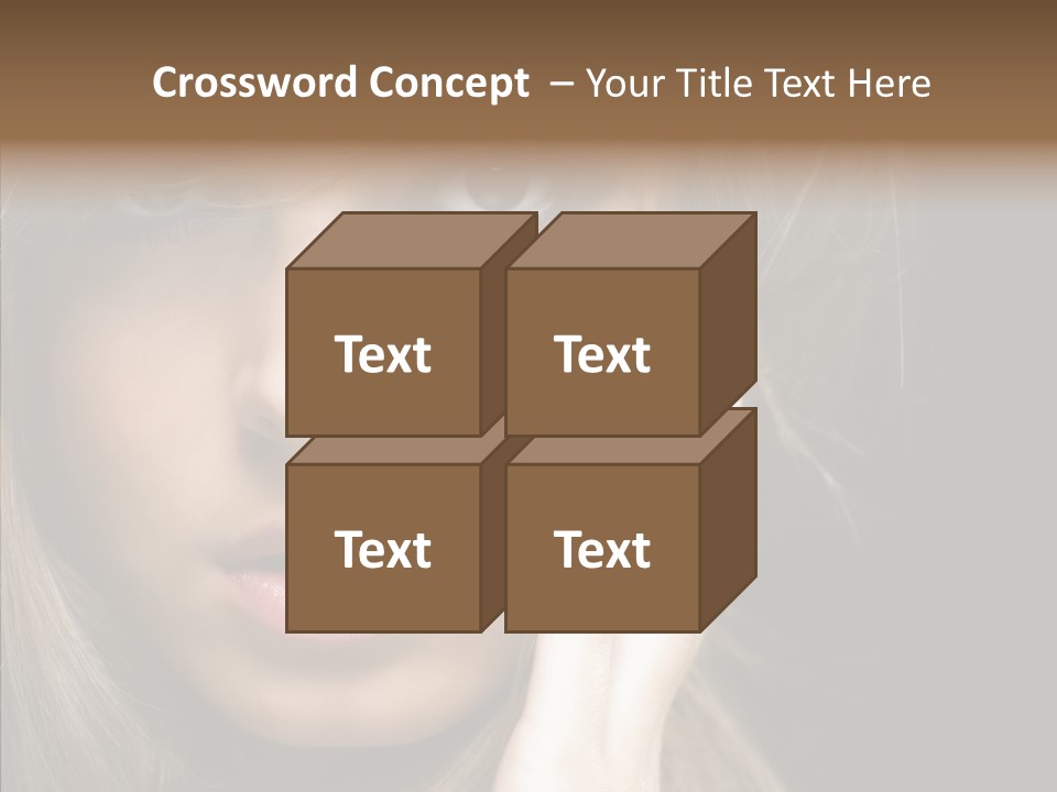 Thinking Relaxation Hands PowerPoint Template
