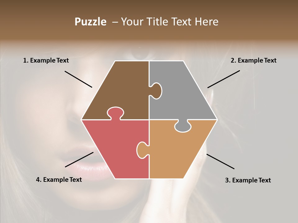 Thinking Relaxation Hands PowerPoint Template