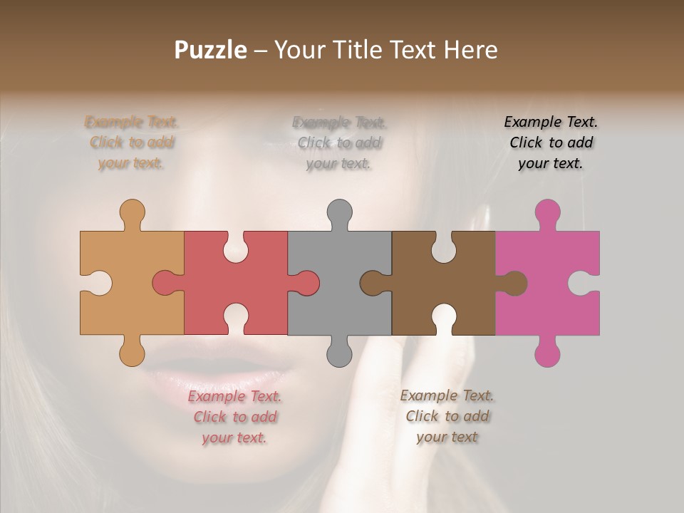 Thinking Relaxation Hands PowerPoint Template