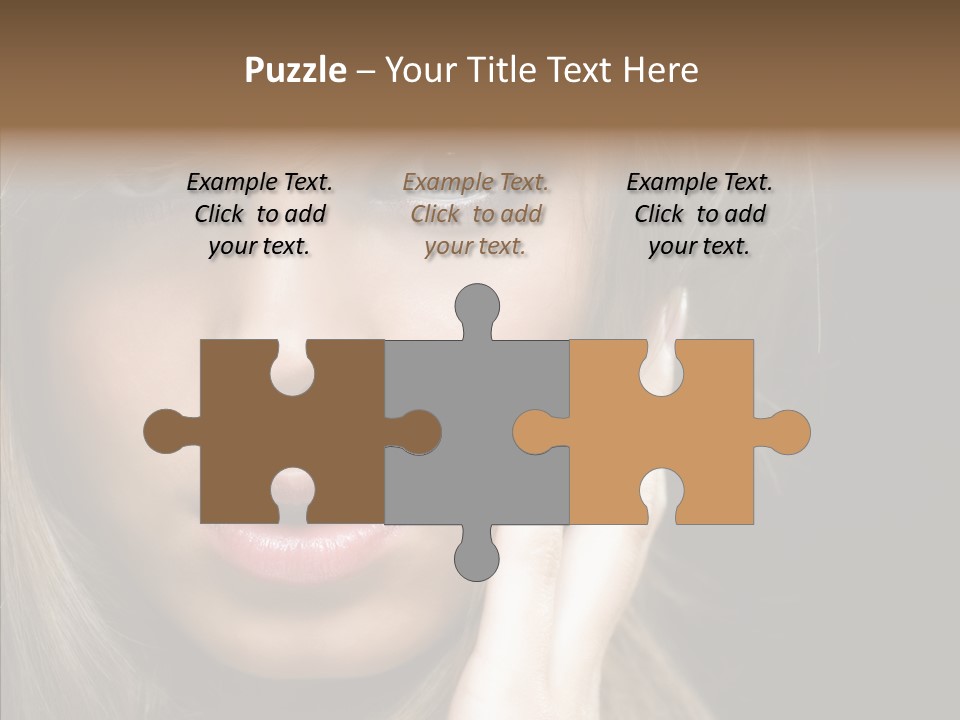 Thinking Relaxation Hands PowerPoint Template