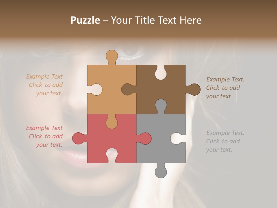 Thinking Relaxation Hands PowerPoint Template