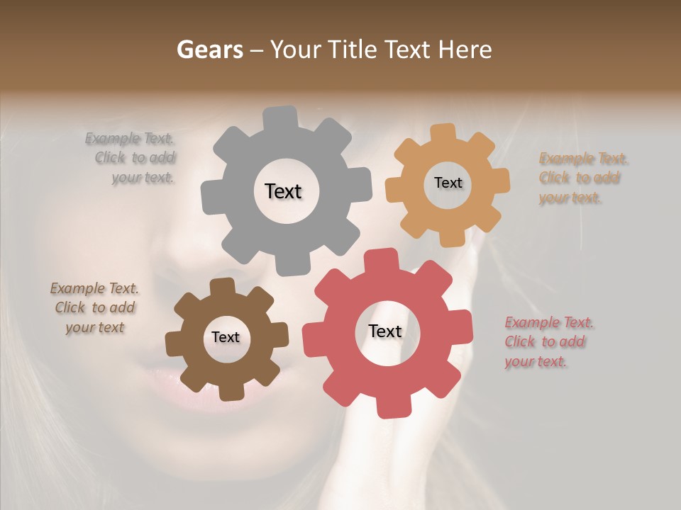 Thinking Relaxation Hands PowerPoint Template