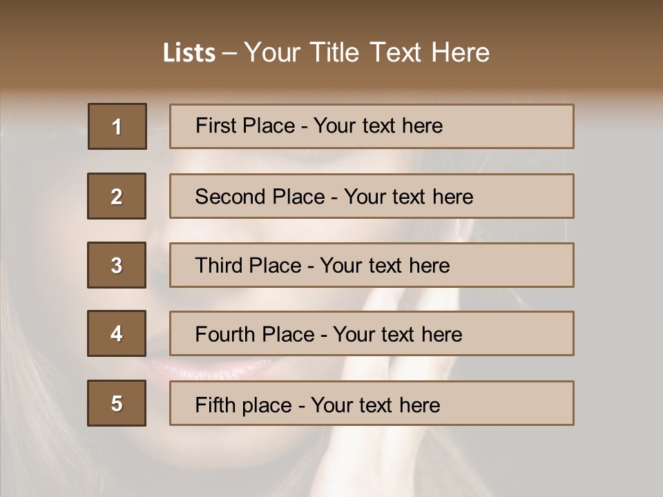 Thinking Relaxation Hands PowerPoint Template
