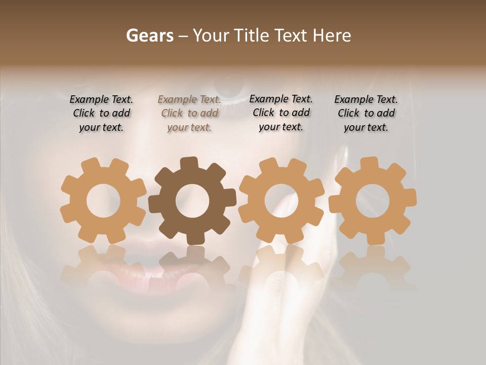 Thinking Relaxation Hands PowerPoint Template