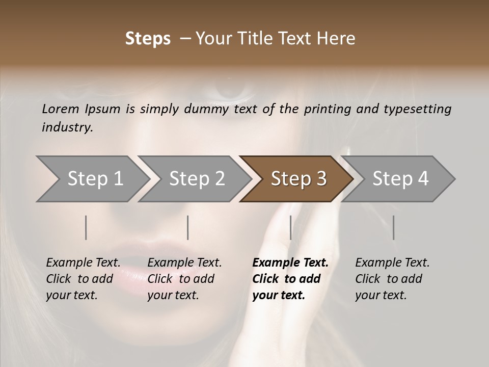 Thinking Relaxation Hands PowerPoint Template