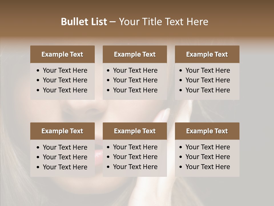 Thinking Relaxation Hands PowerPoint Template