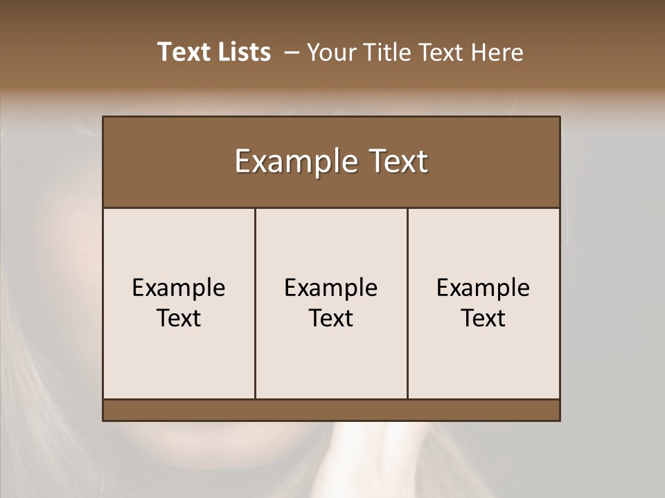 Thinking Relaxation Hands PowerPoint Template