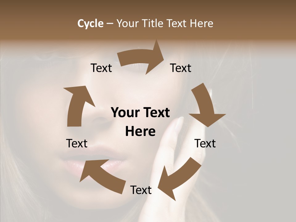 Thinking Relaxation Hands PowerPoint Template