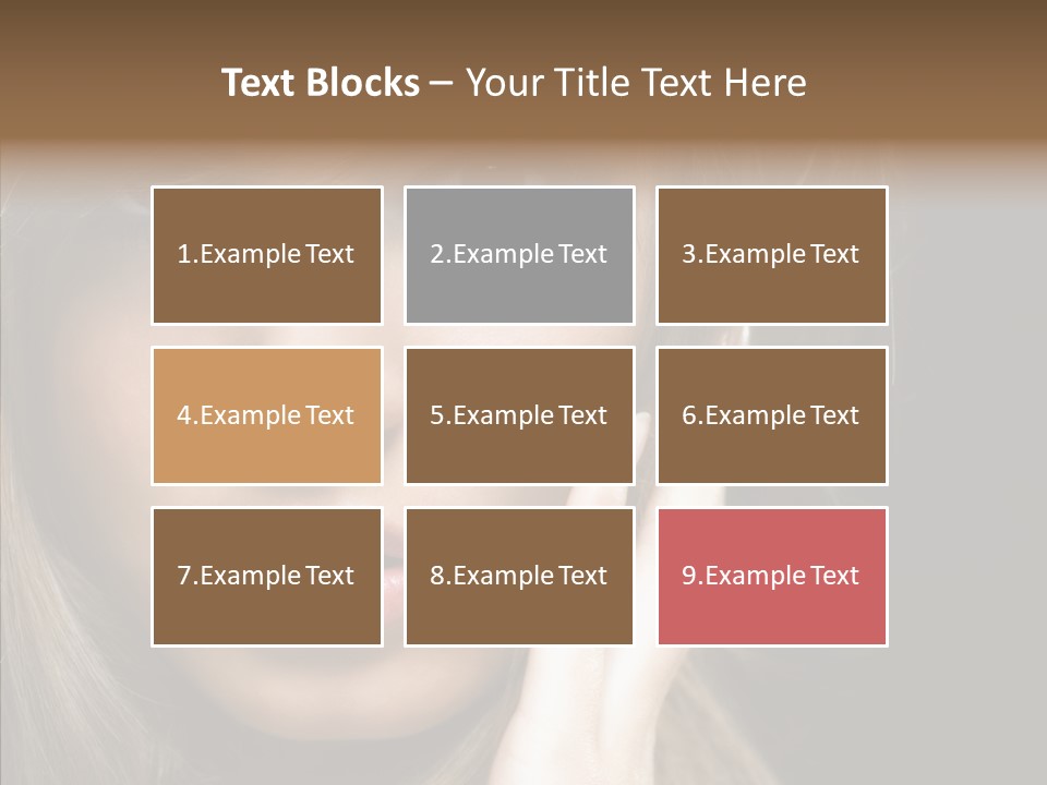 Thinking Relaxation Hands PowerPoint Template