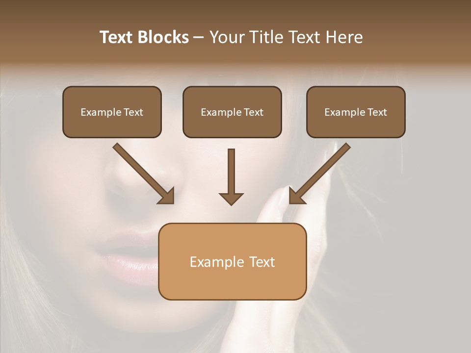 Thinking Relaxation Hands PowerPoint Template