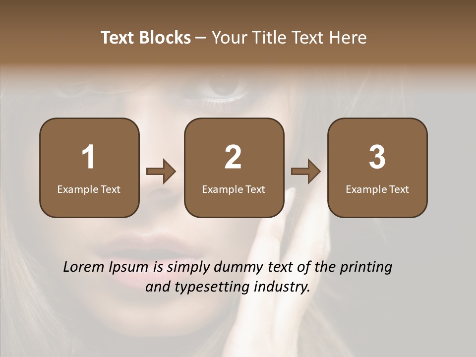 Thinking Relaxation Hands PowerPoint Template