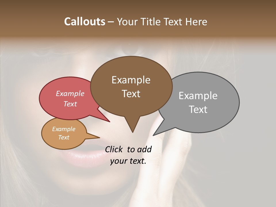Thinking Relaxation Hands PowerPoint Template