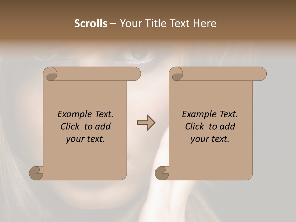 Thinking Relaxation Hands PowerPoint Template