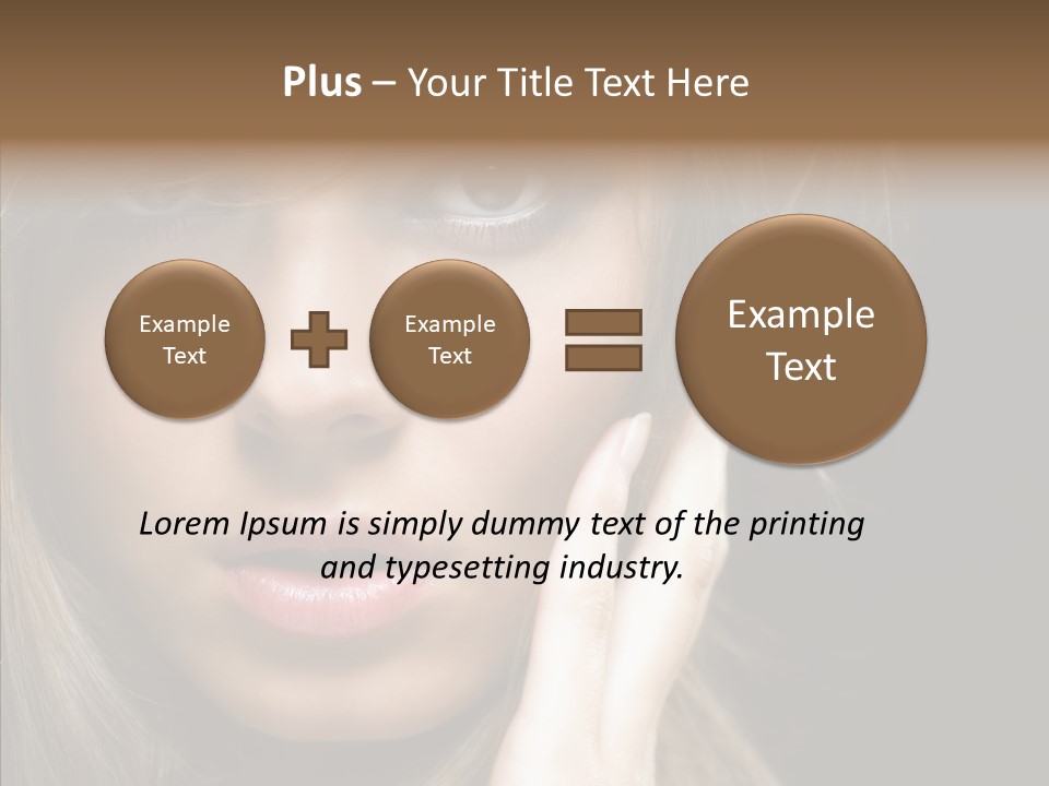 Thinking Relaxation Hands PowerPoint Template