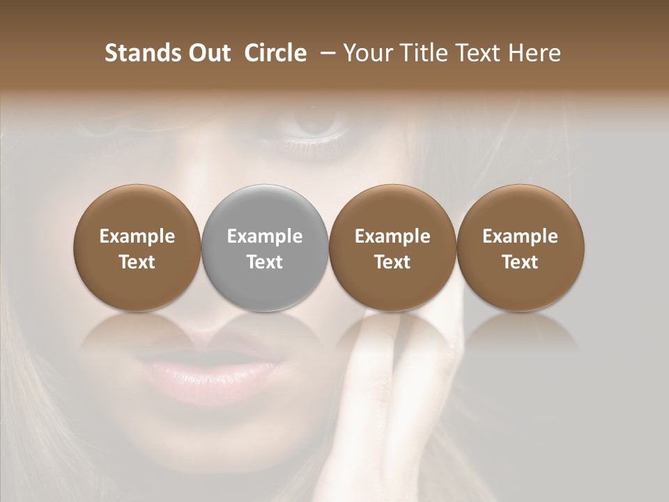 Thinking Relaxation Hands PowerPoint Template