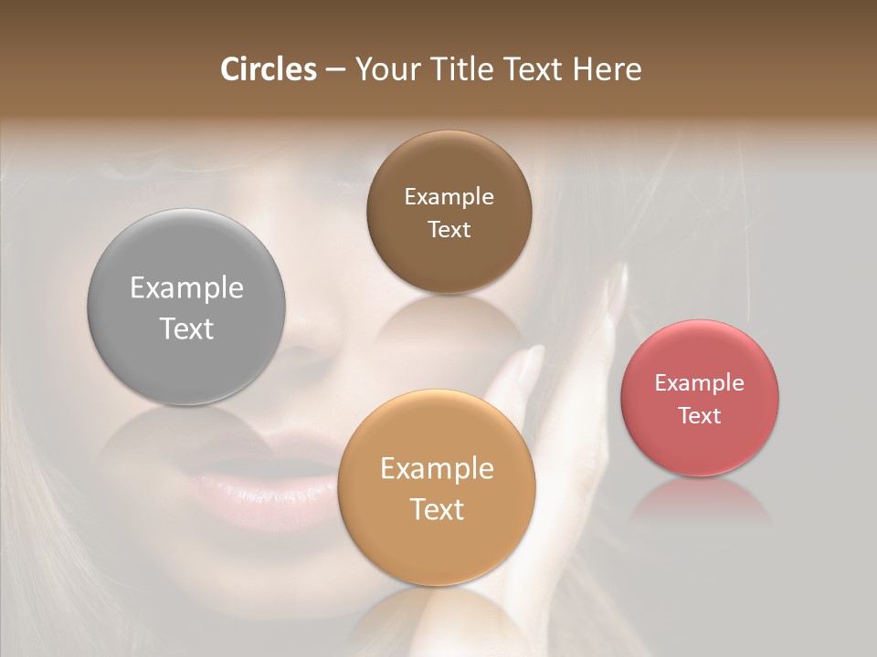 Thinking Relaxation Hands PowerPoint Template