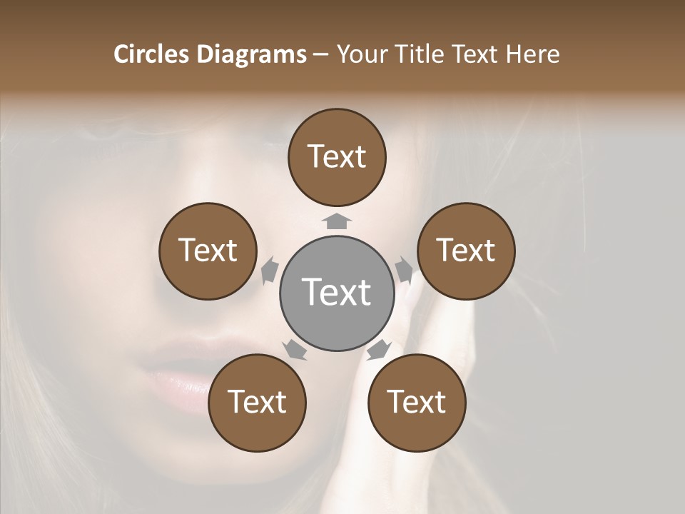 Thinking Relaxation Hands PowerPoint Template