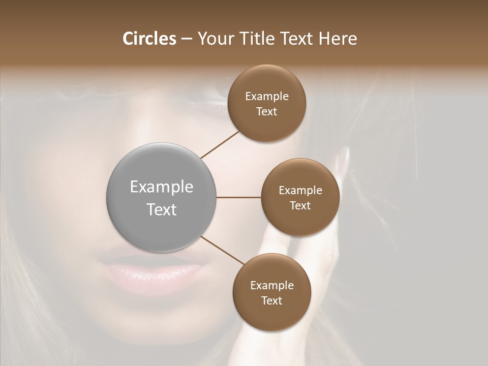 Thinking Relaxation Hands PowerPoint Template