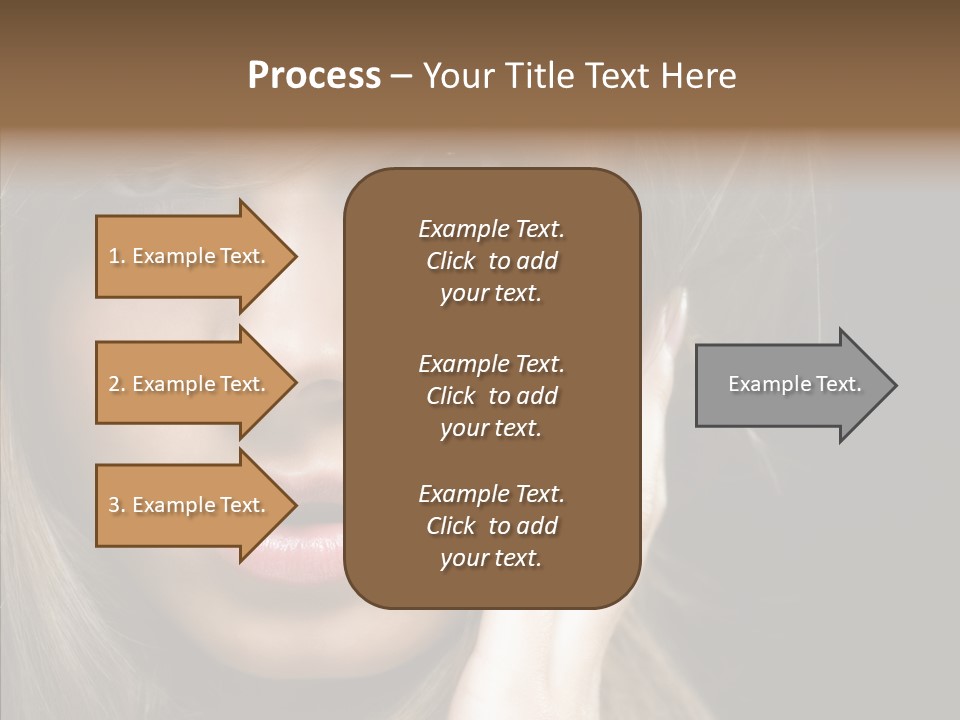 Thinking Relaxation Hands PowerPoint Template