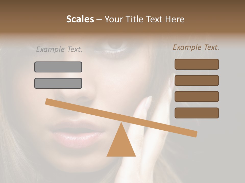 Thinking Relaxation Hands PowerPoint Template