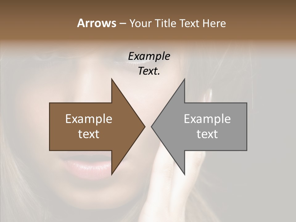 Thinking Relaxation Hands PowerPoint Template