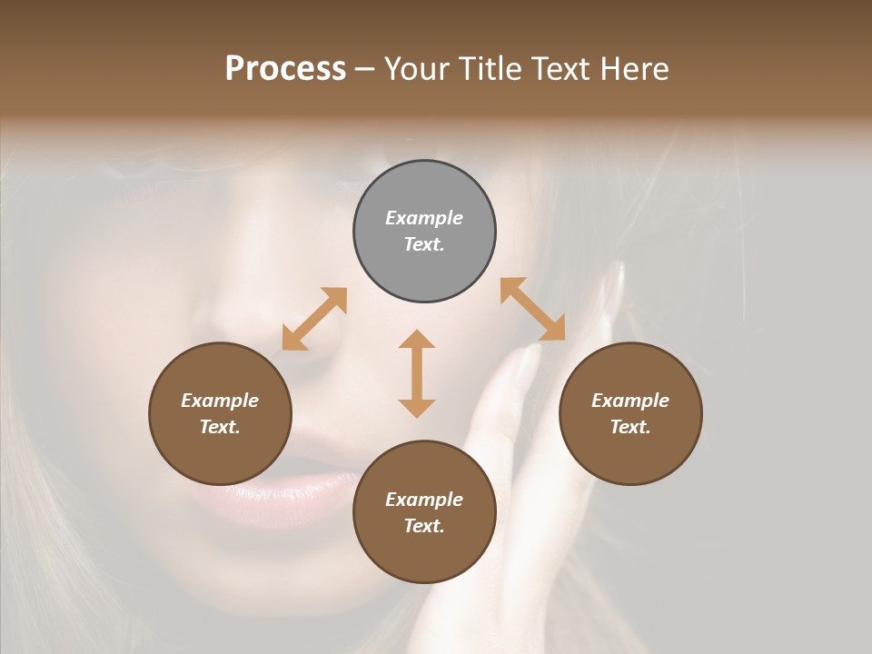 Thinking Relaxation Hands PowerPoint Template