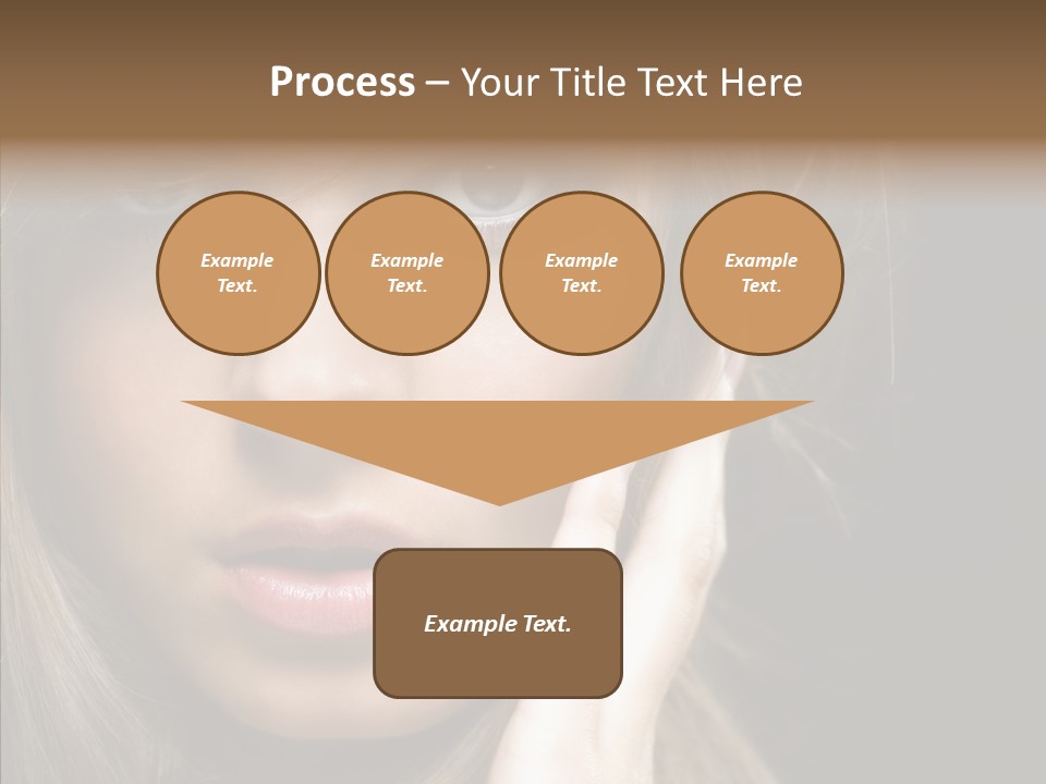 Thinking Relaxation Hands PowerPoint Template