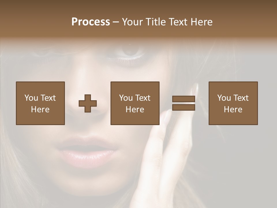Thinking Relaxation Hands PowerPoint Template