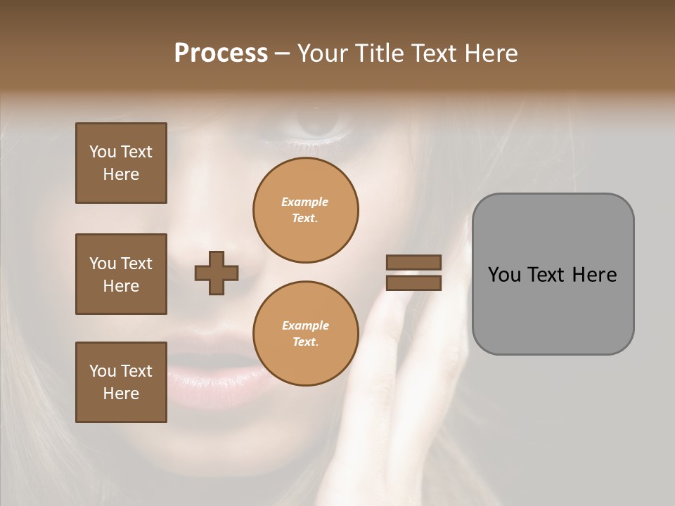 Thinking Relaxation Hands PowerPoint Template