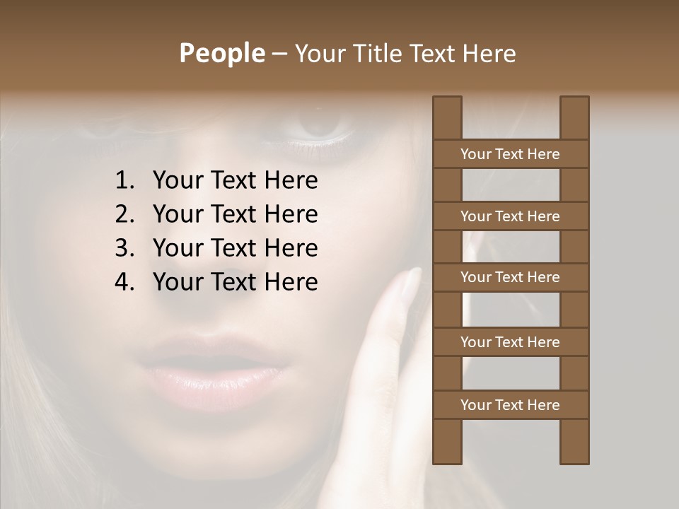 Thinking Relaxation Hands PowerPoint Template