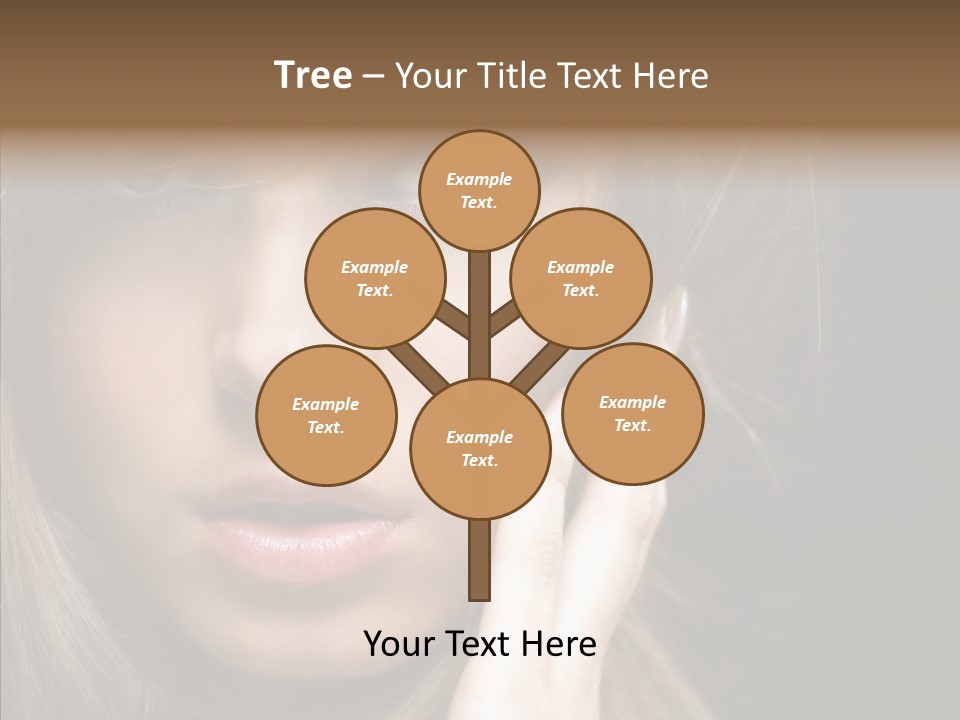 Thinking Relaxation Hands PowerPoint Template