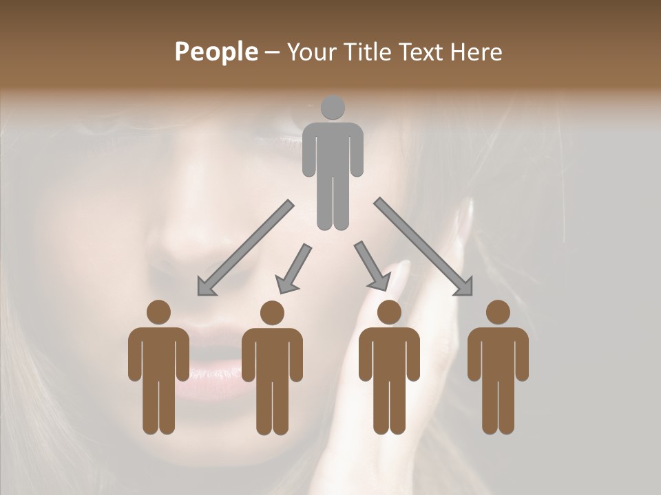 Thinking Relaxation Hands PowerPoint Template