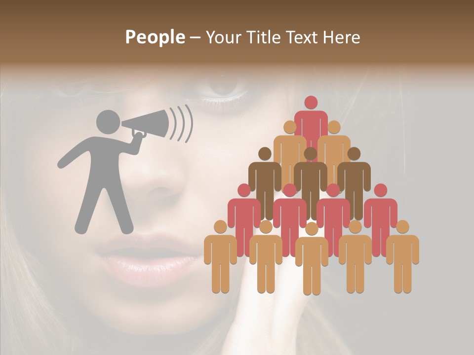 Thinking Relaxation Hands PowerPoint Template