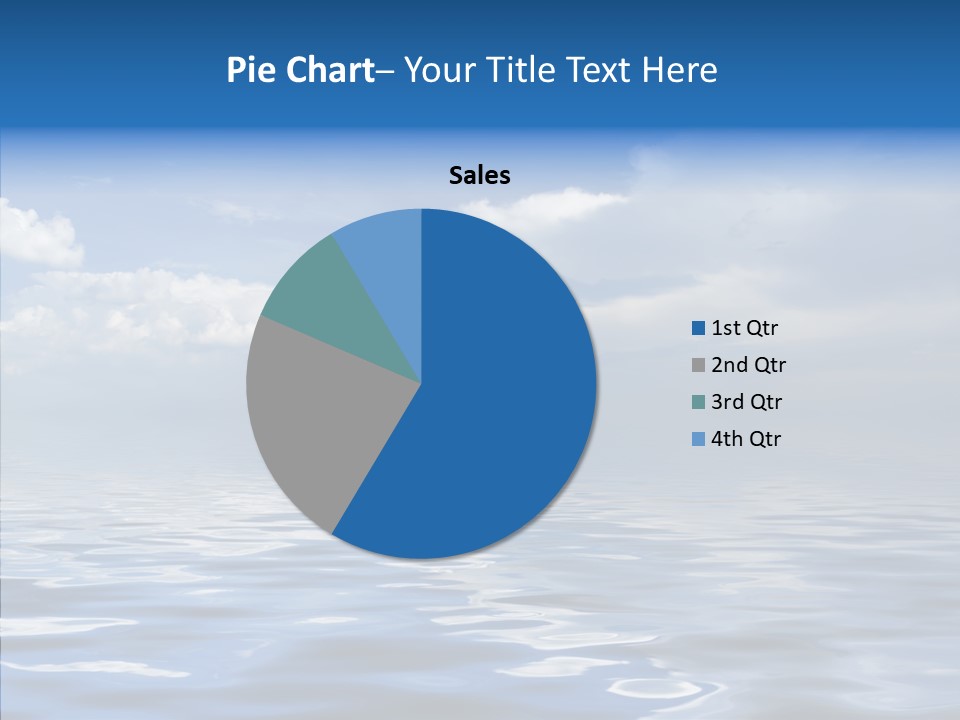 White Blue Cloud PowerPoint Template