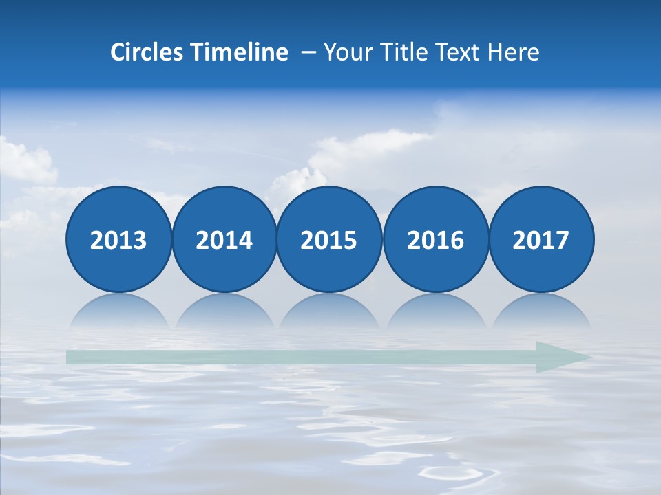 White Blue Cloud PowerPoint Template