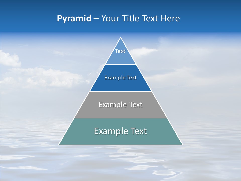 White Blue Cloud PowerPoint Template