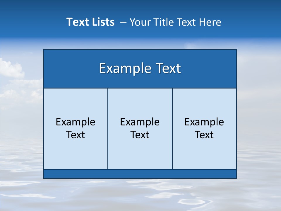 White Blue Cloud PowerPoint Template