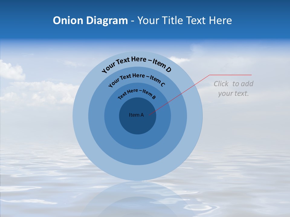 White Blue Cloud PowerPoint Template