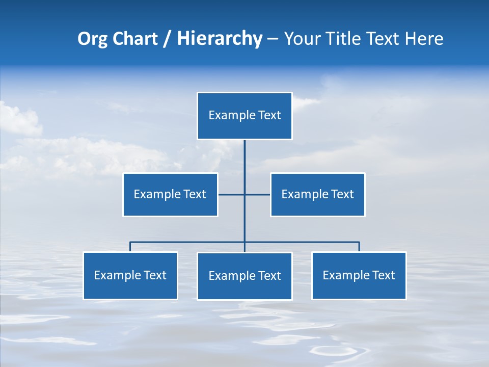 White Blue Cloud PowerPoint Template