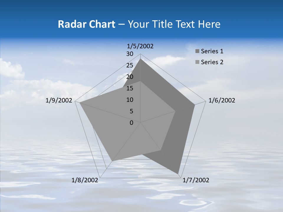 White Blue Cloud PowerPoint Template