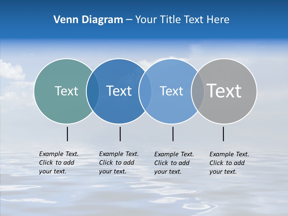 White Blue Cloud PowerPoint Template
