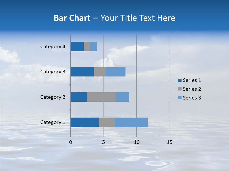 White Blue Cloud PowerPoint Template