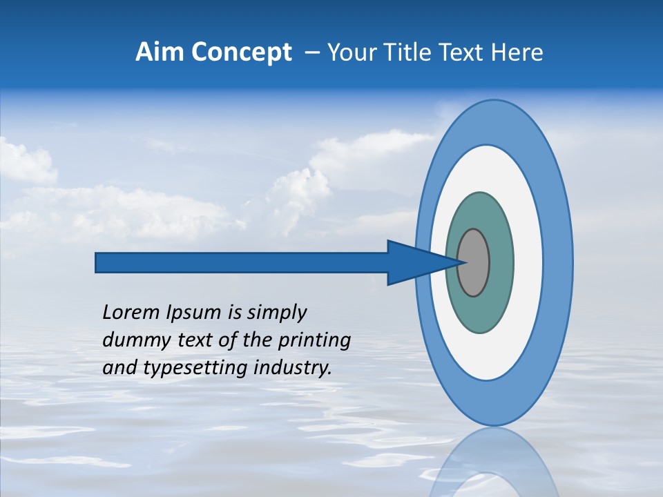 White Blue Cloud PowerPoint Template