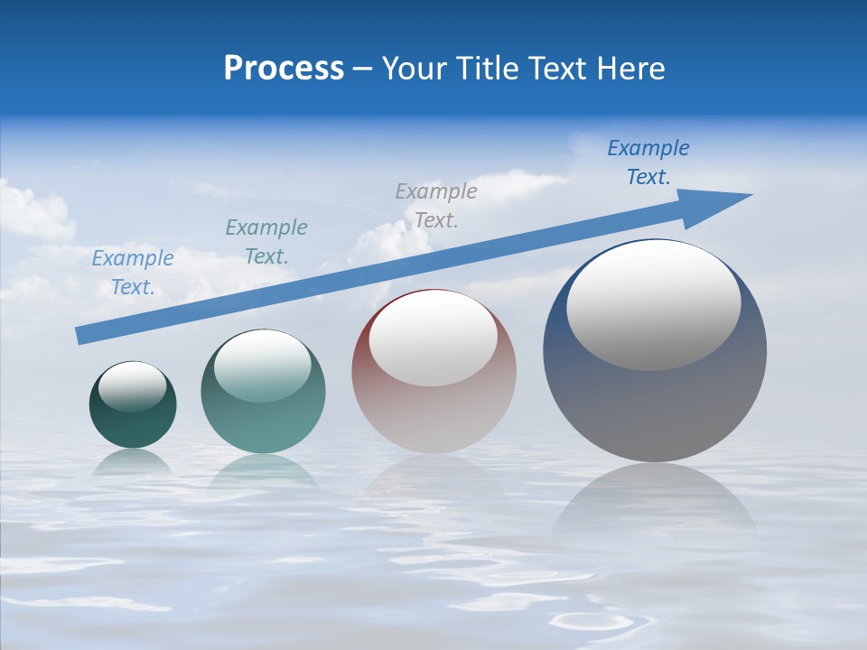 White Blue Cloud PowerPoint Template