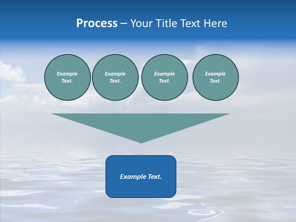 White Blue Cloud PowerPoint Template