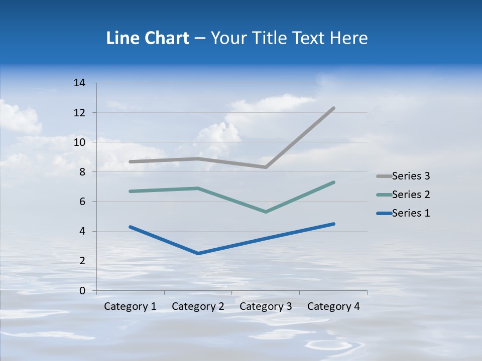 White Blue Cloud PowerPoint Template