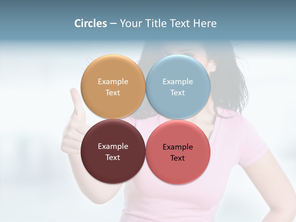 Lifestyle Success Forefinger PowerPoint Template