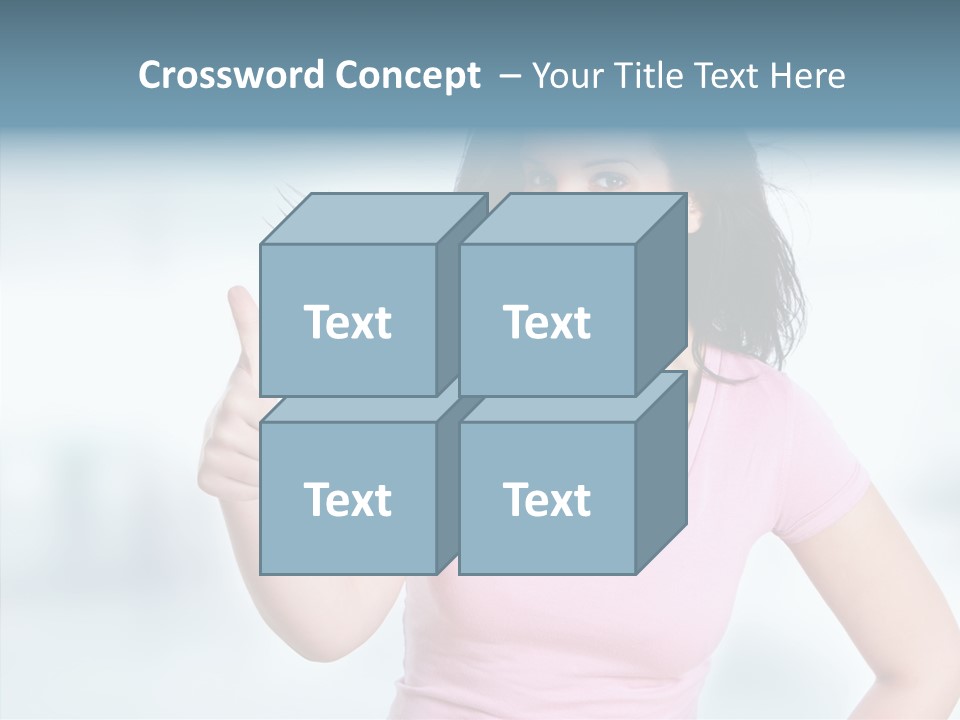 Lifestyle Success Forefinger PowerPoint Template