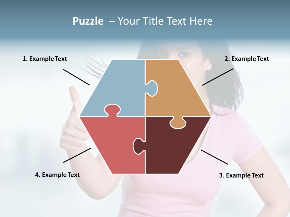 Lifestyle Success Forefinger PowerPoint Template